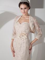 Champagne Lace Mother Of The Bride Dress And Jacket