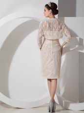 Champagne Lace Mother Of The Bride Dress And Jacket