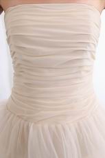 Cream Short Layers Chiffon Prom Dress With Chiffon Jacket