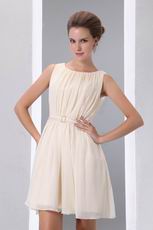 Simplie Scoop Antique White Homecoming Short Dress