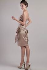 Corset Back Designer Short Chocolate Stain Prom Dress Cheap