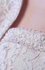 Elegant Champagne Lace Sheath Sheath Old Lady Prom Dress With Jacket