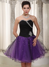 Sweetheart Dresses For Sweet 16 Party Black and Purple Unique