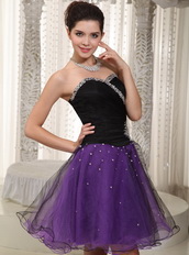 Sweetheart Dresses For Sweet 16 Party Black and Purple Unique