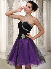 Sweetheart Dresses For Sweet 16 Party Black and Purple Unique