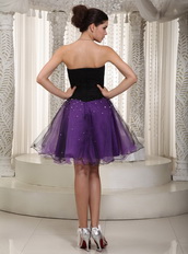 Sweetheart Dresses For Sweet 16 Party Black and Purple Unique