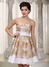 Unique Fabric Summer Cocktail Dress Corset Back Little Dress Unique