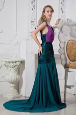 Unique V-Neck Multi Color Formal Evening Dress For Juniors