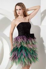 Colorful Mix Colors Skirt Cocktails Party Dress For Women