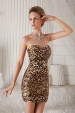 Sexy Sweetheart Leopard Print Short Prom Dress Sexy Styles