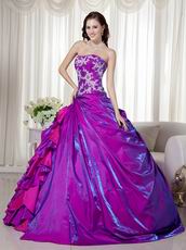Custom Made Purple sQuinceanera Dress For 2014 Girls Wear