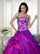 Custom Made Purple sQuinceanera Dress For 2014 Girls Wear