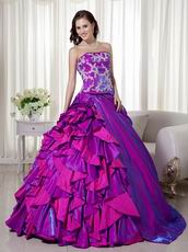 Custom Made Purple sQuinceanera Dress For 2014 Girls Wear