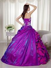 Custom Made Purple sQuinceanera Dress For 2014 Girls Wear