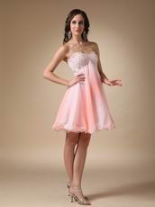 Fading Color Chiffon Fabric Cute Girls Sweet 16 Dress Short