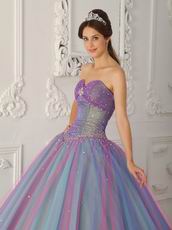 Multi-color Princess Quinceanera Dress To Stage Performance