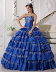 Beautiful Styles Royal Blue Top Designer Quinceanera Dress