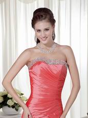 Custom Fit Beaded Watermelon Prom Dress For 2014