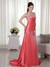 Custom Fit Beaded Watermelon Prom Dress For 2014