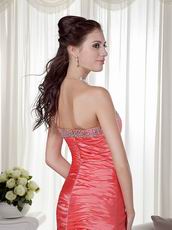 Custom Fit Beaded Watermelon Prom Dress For 2014