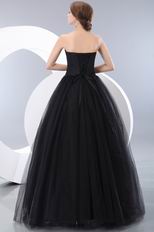 Modest Floor Length Skirt Black Quinceanera Dress