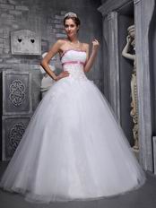 Elegant Strapless White Quinceanera Dress For Discount