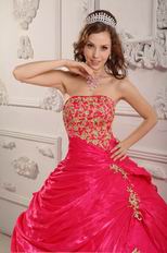 Fuchsia Strapless Quinceanera Ball Gown Under 200 In Texas