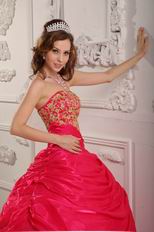 Fuchsia Strapless Quinceanera Ball Gown Under 200 In Texas