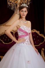 Beautiful Sweetheart White Organza Slim Quinceanera Dress