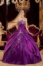 Cheap Purple Embroidery Dress Make Your Own Quinceanera