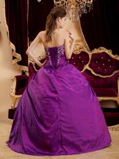 Cheap Purple Embroidery Dress Make Your Own Quinceanera