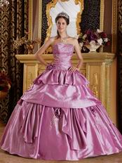 Mature Layers Skirt Fuchsia Quinceanera Gown By Designer