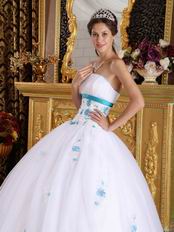 Strapless White Tulle Elegant Adult Ceremony Ball Gown