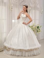 Wholesale Strapless White Bar Mitzvah Quinceanera Dress