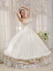 Wholesale Strapless White Bar Mitzvah Quinceanera Dress