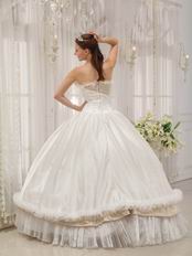 Wholesale Strapless White Bar Mitzvah Quinceanera Dress