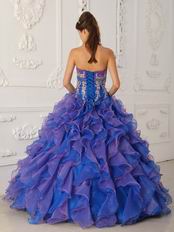 Contrast Color Ruffled Skirt Quinceanera Dress Cheap Price