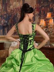 Appliqued Spring Green Quinceanera Dress Like A Princess