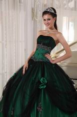 Puffy Floor-length Dark Green Quinceanera Dress In New Trend