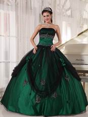 Puffy Floor-length Dark Green Quinceanera Dress In New Trend