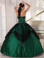 Puffy Floor-length Dark Green Quinceanera Dress In New Trend