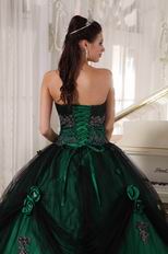 Puffy Floor-length Dark Green Quinceanera Dress In New Trend