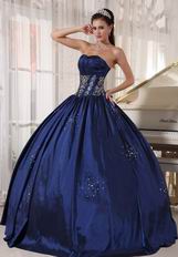 Navy Blue Ball Dress For Military Party In Oregon