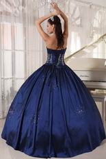 Navy Blue Ball Dress For Military Party In Oregon