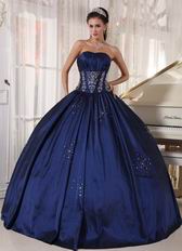 Navy Blue Ball Dress For Military Party In Oregon