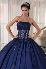 Navy Blue Ball Dress For Military Party In Oregon