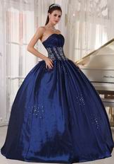 Navy Blue Ball Dress For Military Party In Oregon