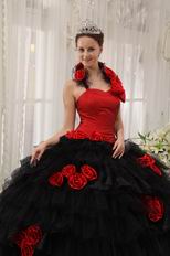 Detachable Halter Straps Quinceanera Dress With Handmade Flower