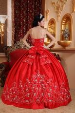 Embroidered Strapless Designer Puffy Quinceanera Party Outfits