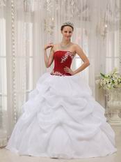 White Organza Floor Length Young Girl Birthday Dress